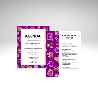 Event agendas & speaker materials