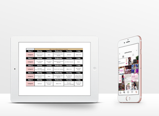 Content — Editorial calendar & Instagram