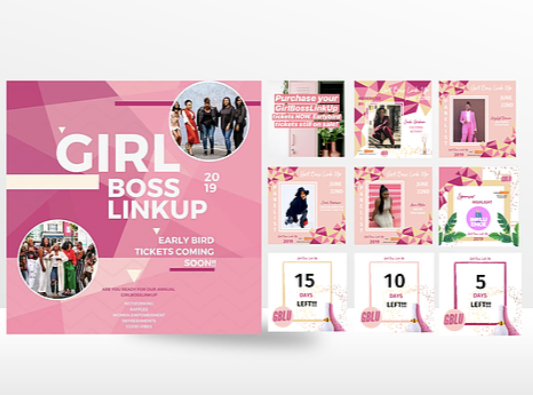 GirlBoss LinkUp — 2019 social campaign