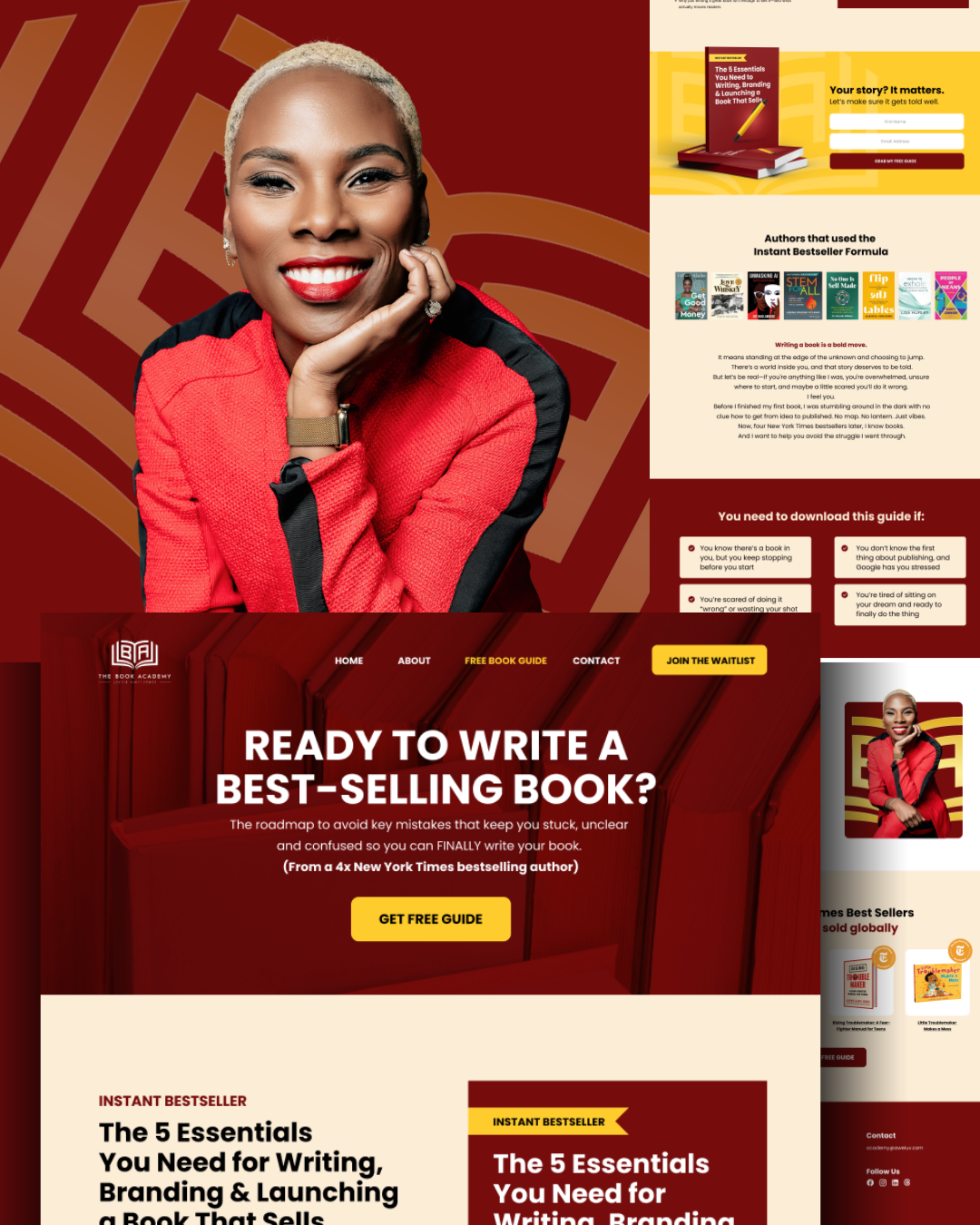 Book Academy landing page